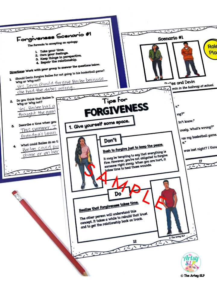 Teen Apologies and Forgiveness