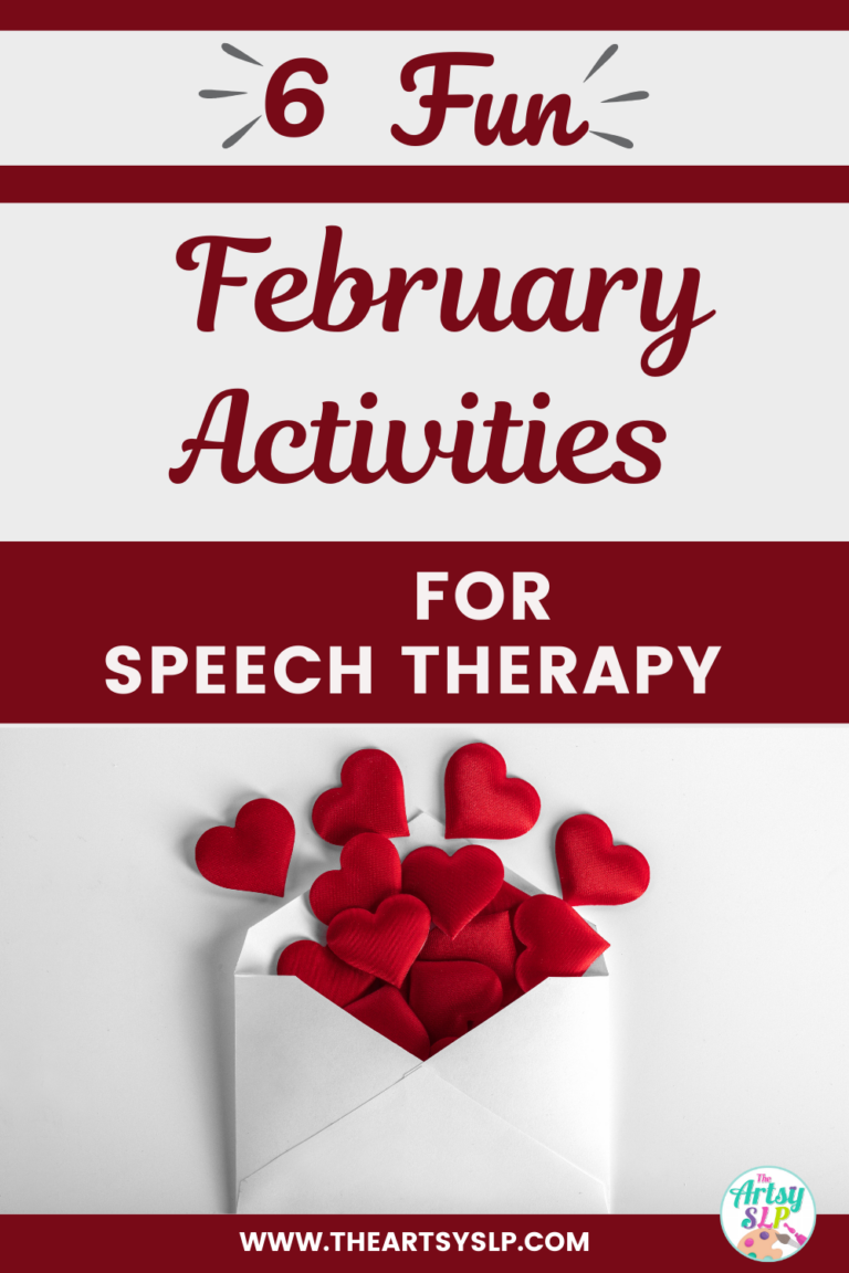 6 Fun February Activities for Speech Therapy - The Artsy SLP